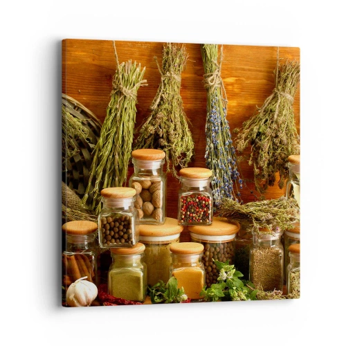 Canvastavla - Bild på duk - Trolldom i köket - 40x40 cm