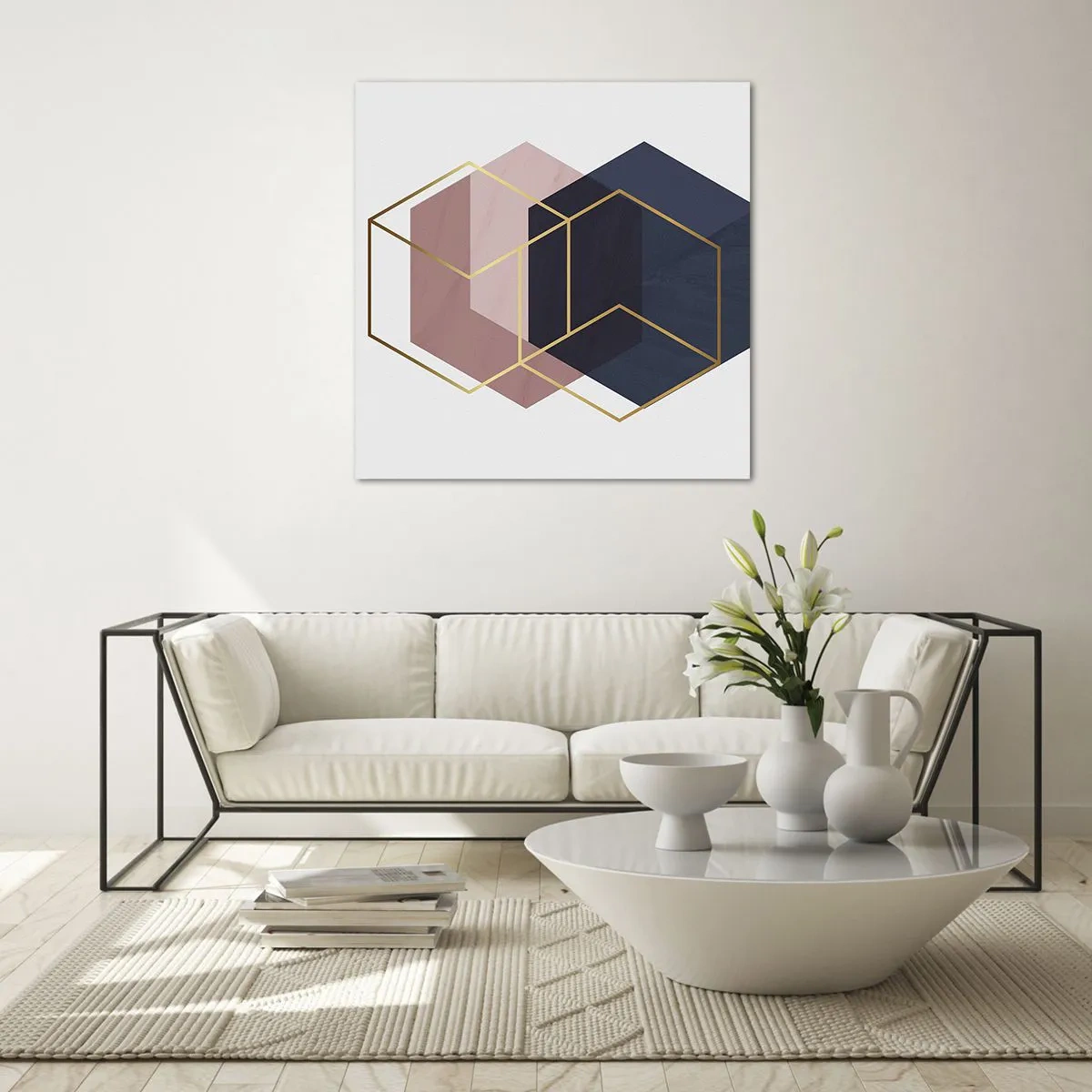 Glastavla - Bild på glas - Enkelhetens styrka - 50x50 cm