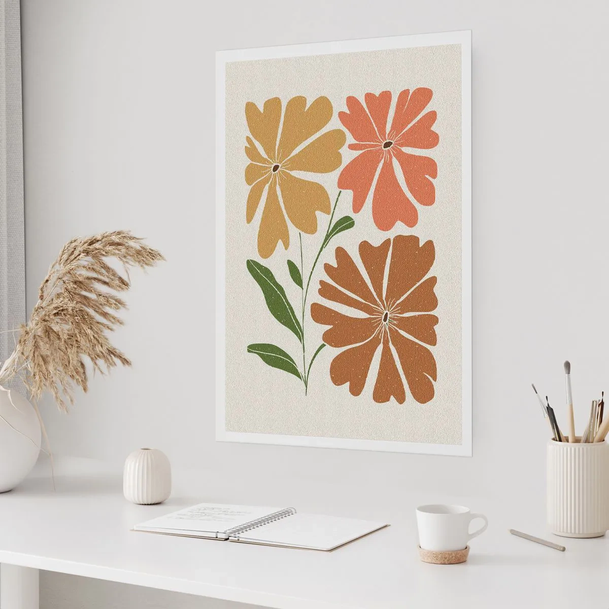 Affisch - Natur och geometri - 70x100 cm