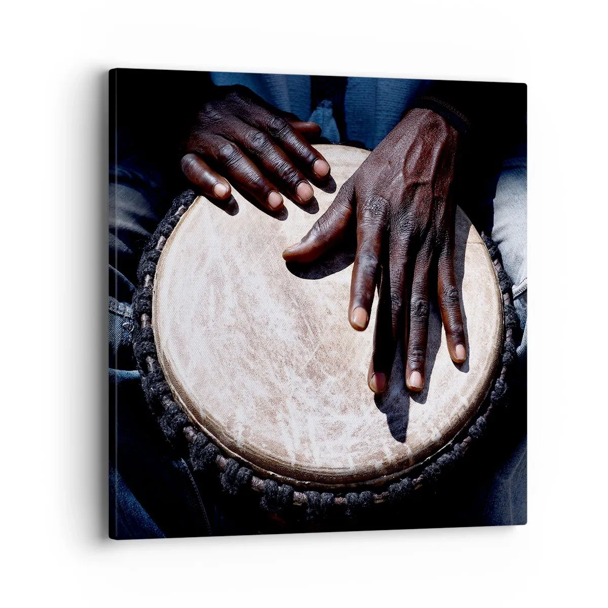 Canvastavla - Bild på duk - Lev efter din rytm - 40x40 cm