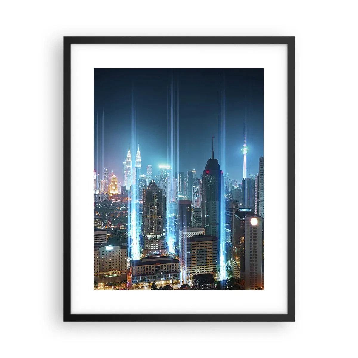 Affisch i svart ram - Himmelsfärd på berlinskt sätt - 40x50 cm