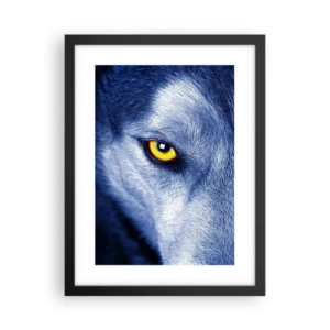 Affisch i svart ram - Hypnotiserade titt - 30x40 cm