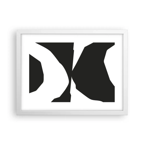 Affisch i vit ram - Positiv-negativ - 40x30 cm