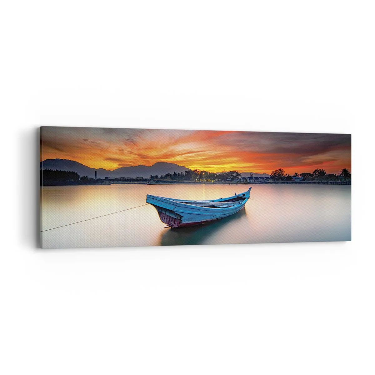 Canvastavla - Bild på duk - Det kommer en god natt - 90x30 cm