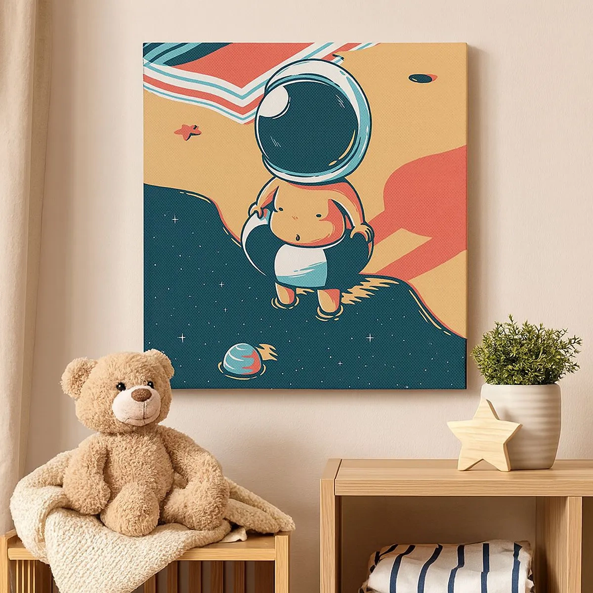 Canvastavla - Bild på duk - Ur ett annat perspektiv - 30x30 cm