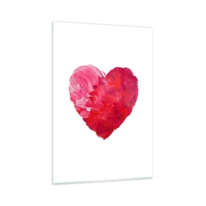 Glastavla - Bild på glas - All you need is love - 80x120 cm