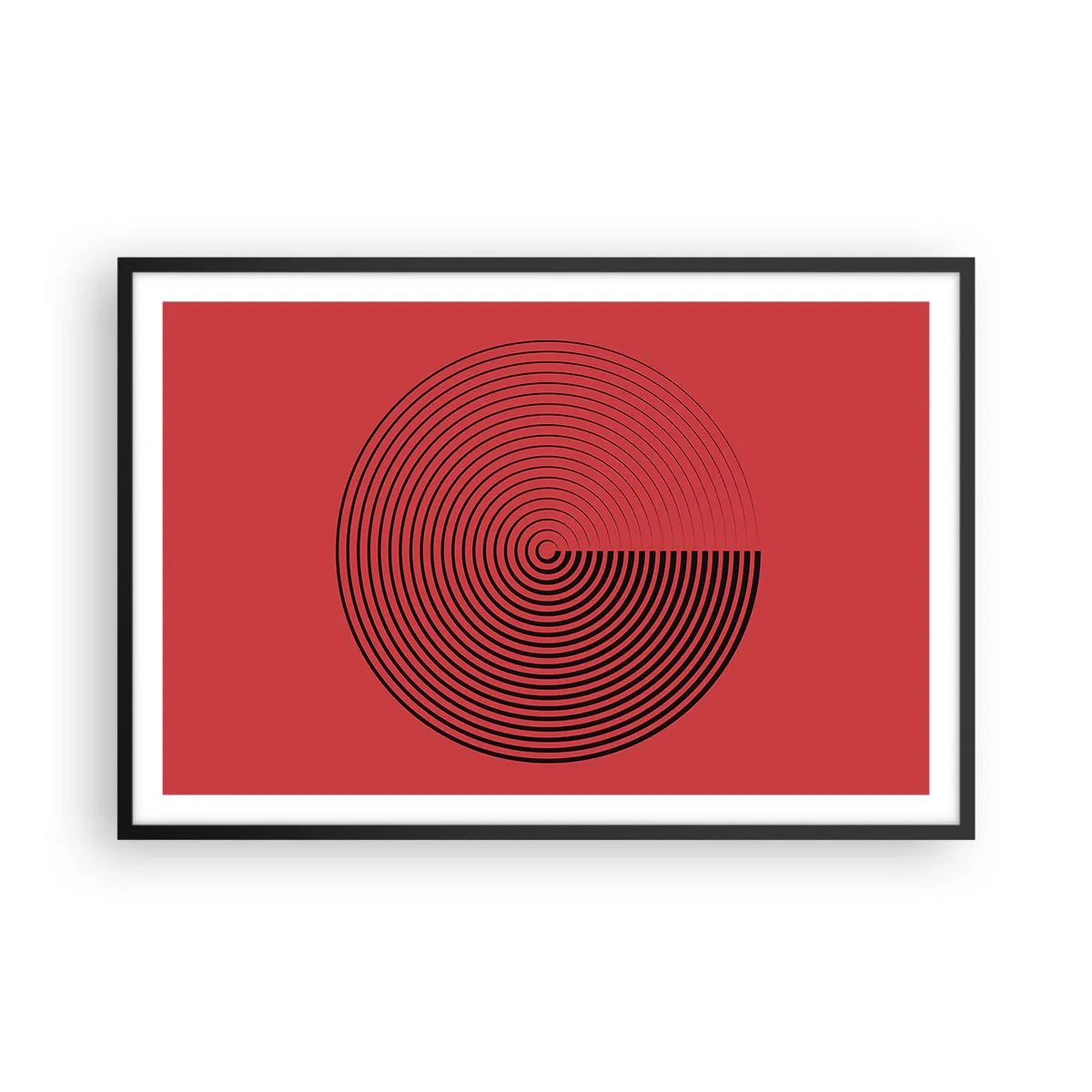 Affisch i svart ram - Cirkulär rörelse - 91x61 cm