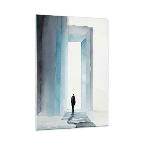 Glastavla - Bild på glas - Lev utan gränser - 50x70 cm