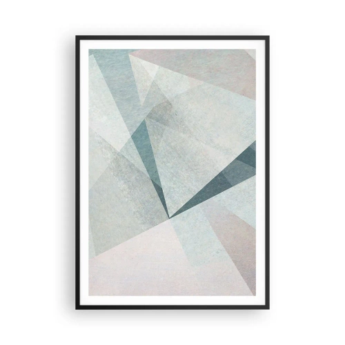 Affisch i svart ram - Lugnt trots dynamiskt - 70x100 cm