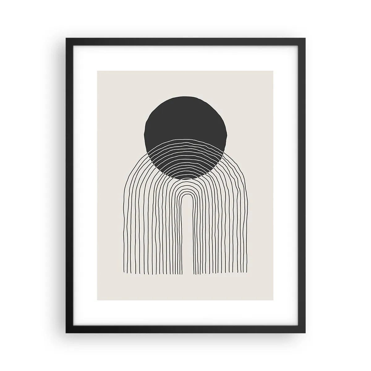 Affisch i svart ram - Darr och säkerhet - 40x50 cm