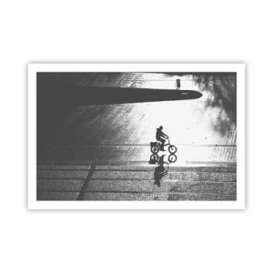 Affisch - Rakt fram genom staden - 91x61 cm