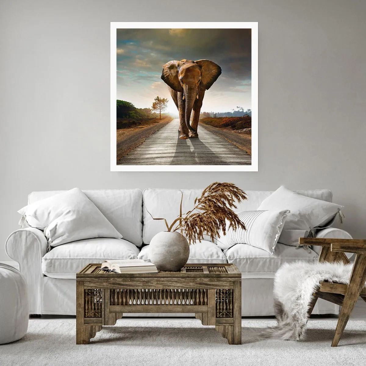 Affisch - Inte alls i en porslinsbutik - 40x40 cm