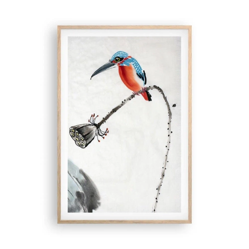 Affisch i ram av ljusek - Ängens liv - 61x91 cm