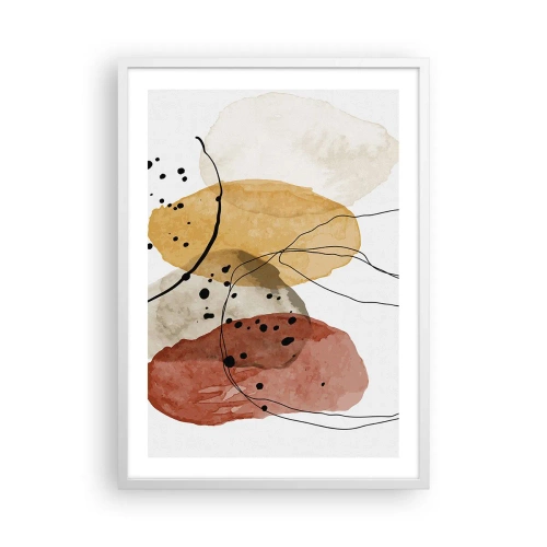 Affisch i vit ram - Lätta och transparenta som luften - 50x70 cm