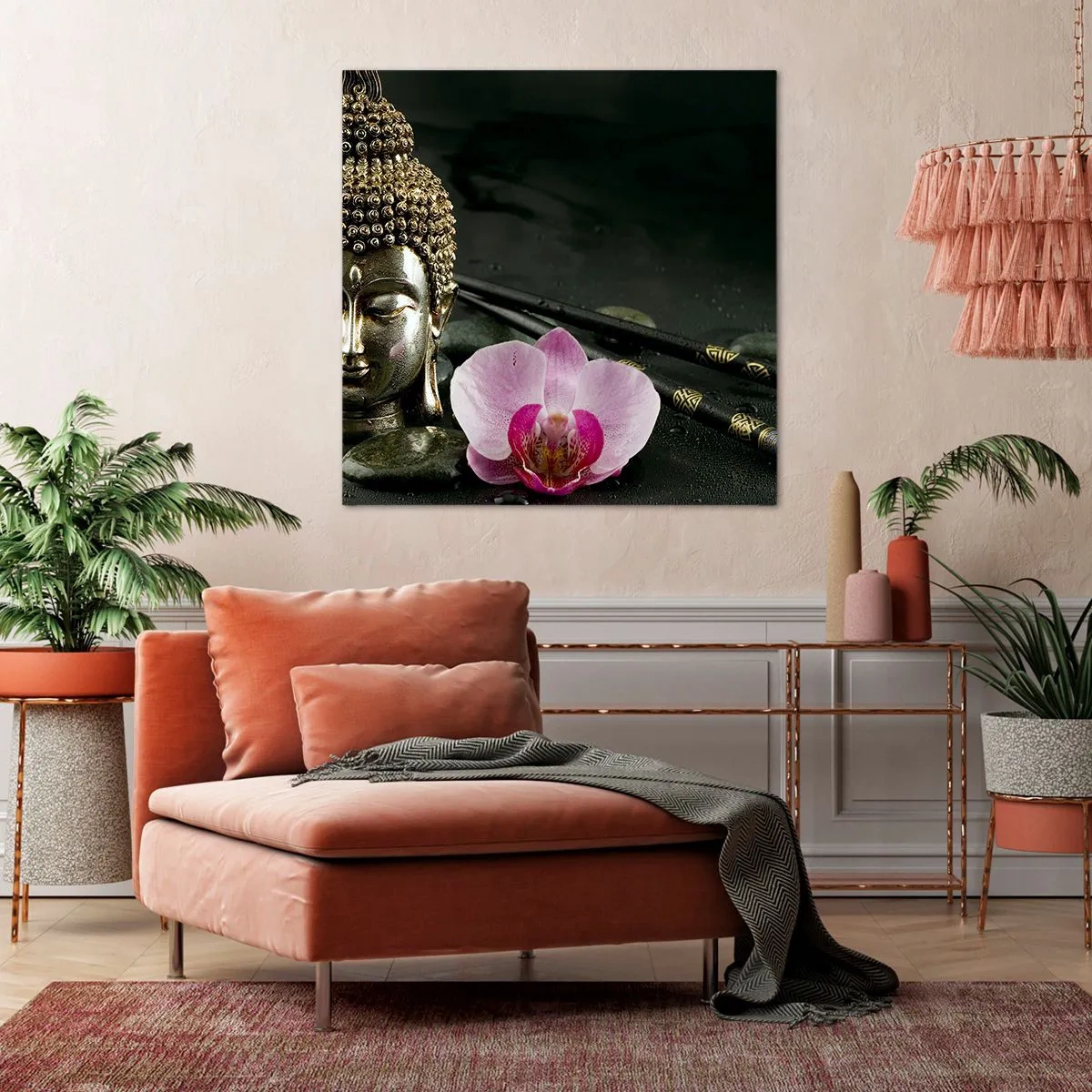 Canvastavla - Bild på duk - Visshetens och skönhetens harmoni - 70x70 cm