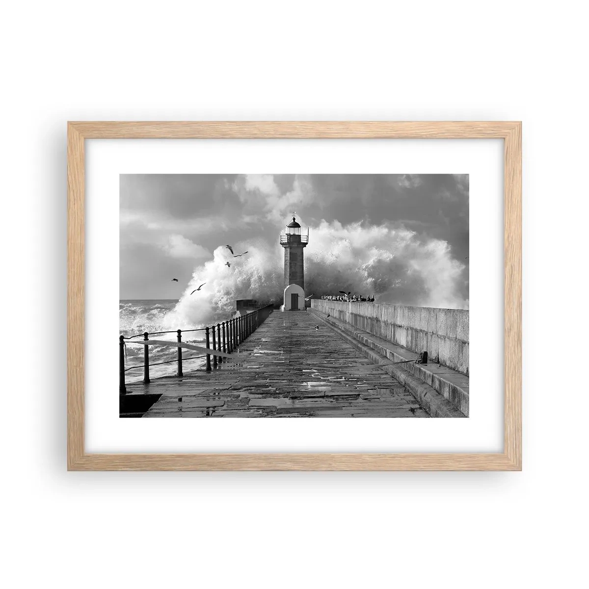 Affisch i ram av ljusek - Orädd - 40x30 cm