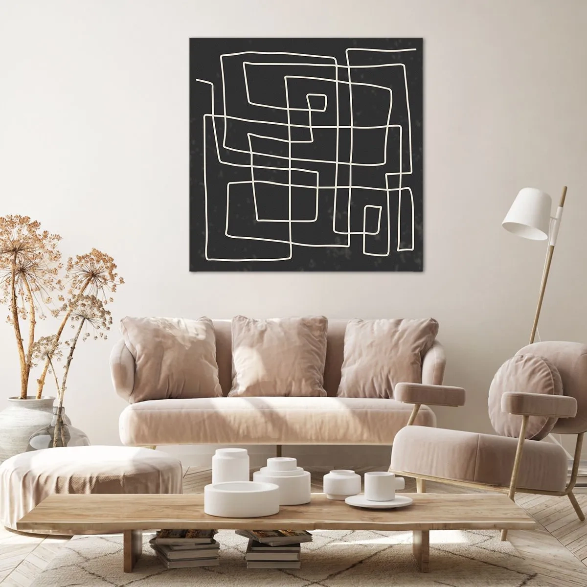 Canvastavla - Bild på duk - Inte så enkelt - 60x60 cm