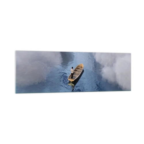 Glastavla - Bild på glas - Livet - resan - det okända - 160x50 cm