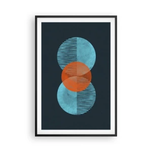 Affisch i svart ram - Symmetrisk komposition - 61x91 cm