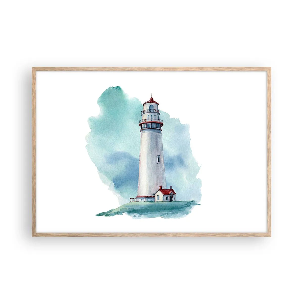 Affisch i ram av ljusek - Milda syster av det blåa - 100x70 cm