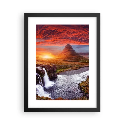 Affisch i svart ram - Utsikt över Midgård - 30x40 cm
