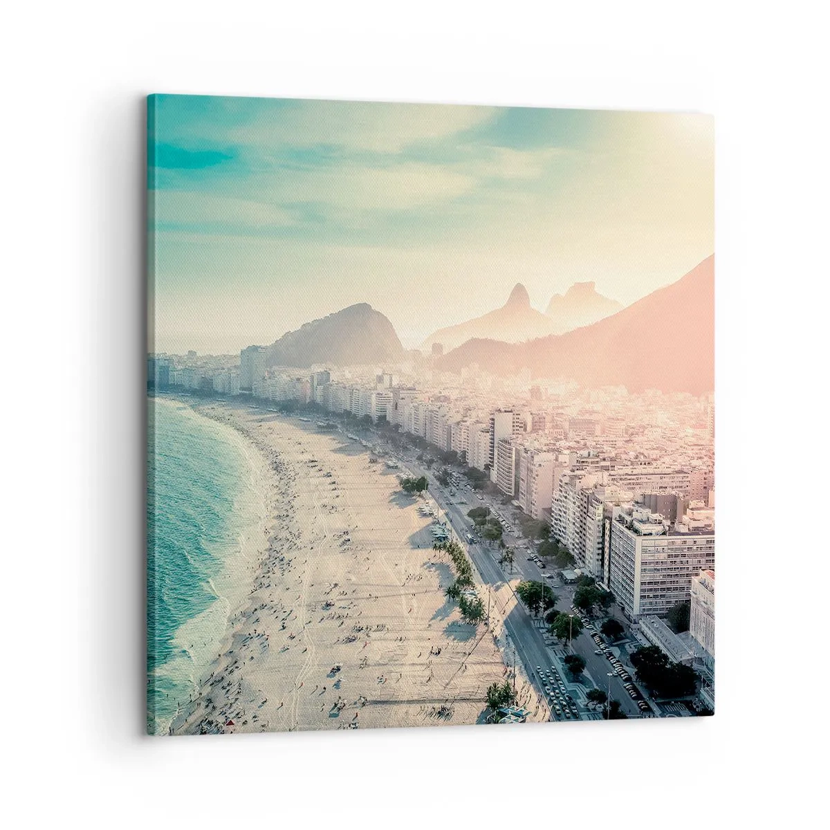 Canvastavla - Bild på duk - Evig semester i Rio - 60x60 cm