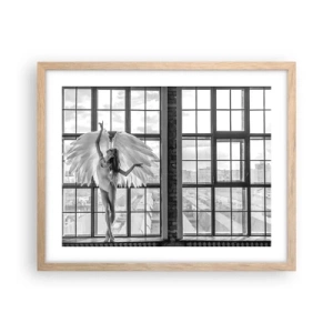 Affisch i ram av ljusek - Änglarnas stad? - 50x40 cm