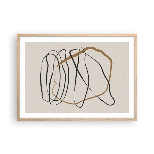 Affisch i ram av ljusek - Komposition: besittande dans - 70x50 cm