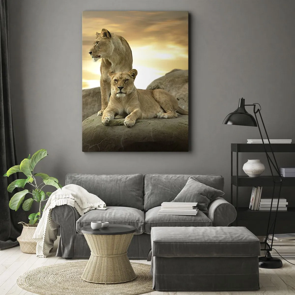 Canvastavla - Bild på duk - Kungligt majestät - 50x70 cm