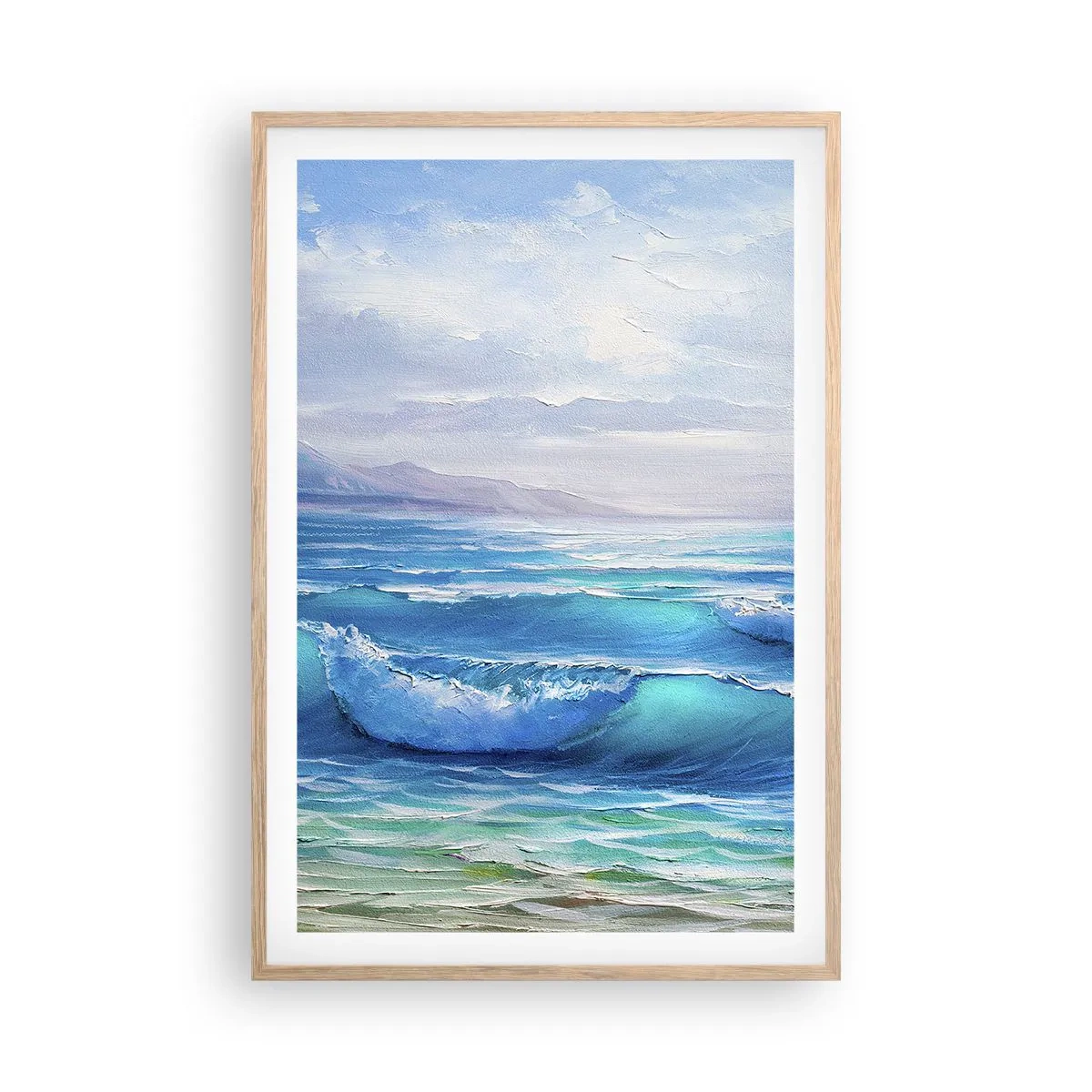 Affisch i ram av ljusek - Stillande - 61x91 cm