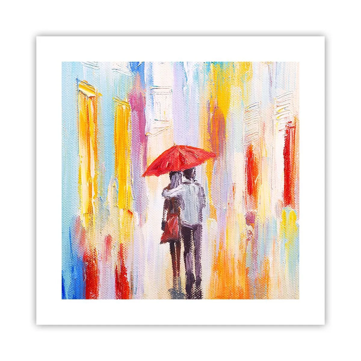 Affisch - Må det fortsätta regna - 40x40 cm