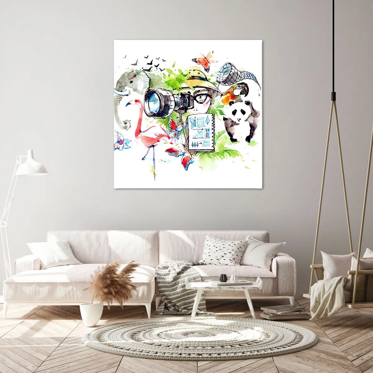 Canvastavla - Bild på duk - I resenärens objektiv - 40x40 cm