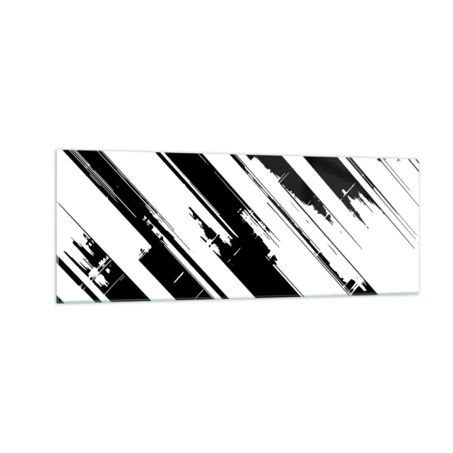 Glastavla - Bild på glas - Intensiv och dynamisk komposition - 140x50 cm