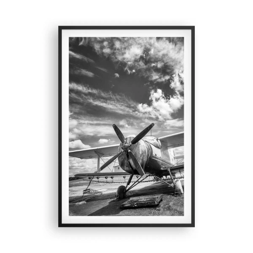 Affisch i svart ram - Jag kan inte vänta! - 61x91 cm