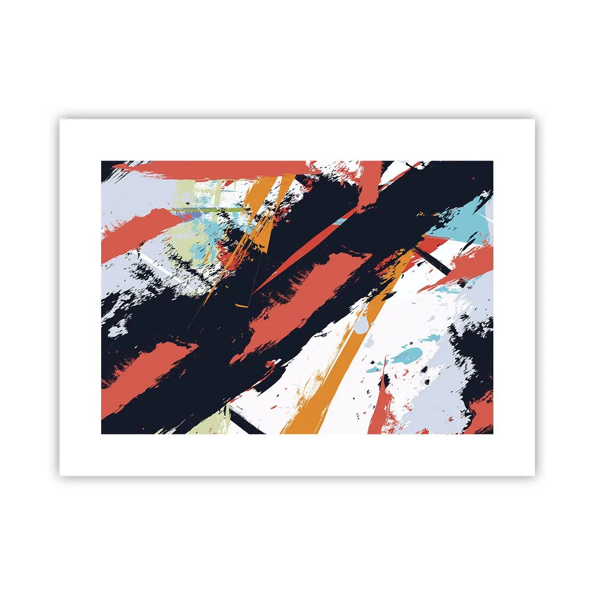 Affisch - Dynamisk komposition - 40x30 cm