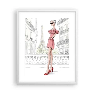 Affisch i vit ram - Modets konst - 40x50 cm