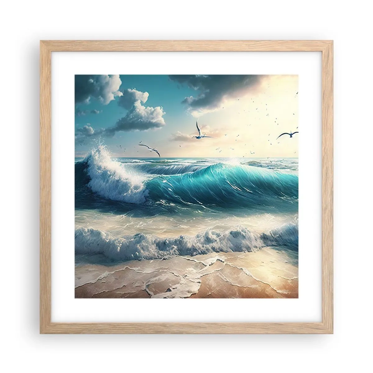 Affisch i ram av ljusek - Ljuder endast för dig - 40x40 cm