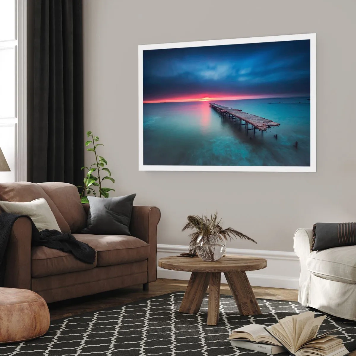 Affisch - Mellan himlen och jorden - 50x40 cm