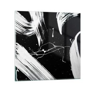 Glastavla - Bild på glas - Bryta mörkret - 30x30 cm