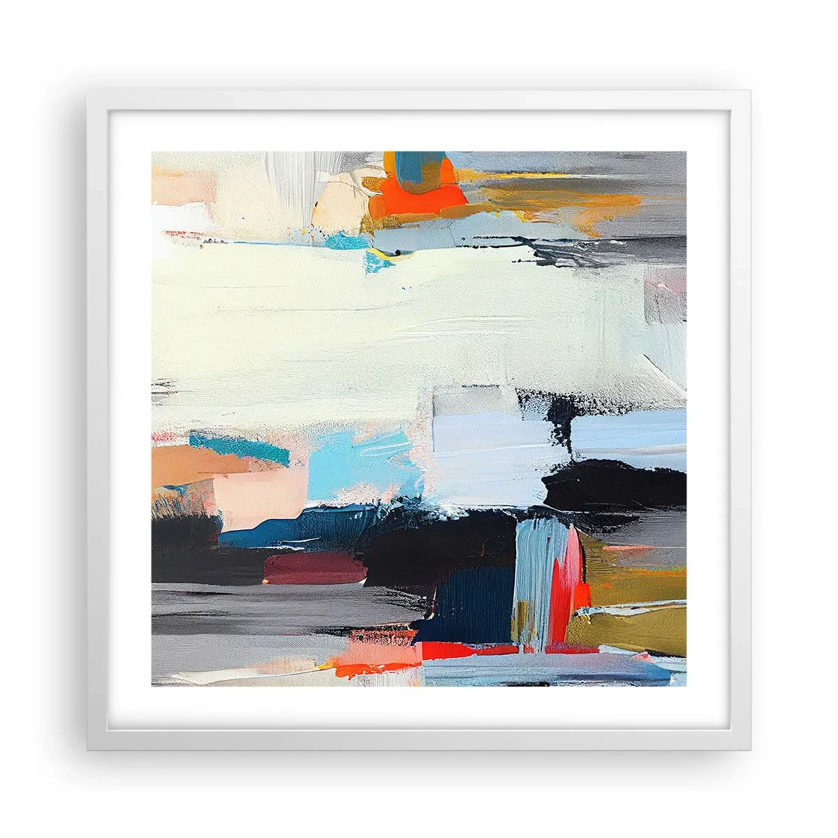 Affisch i vit ram - Finns det någon metod? - 50x50 cm