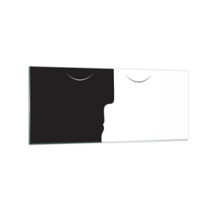Glastavla - Bild på glas - Motsatsernas enhet - 120x50 cm