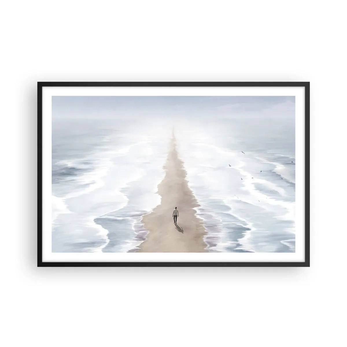 Affisch i svart ram - Ljus framtid - 91x61 cm