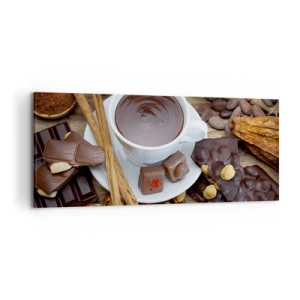 Canvastavla - Bild på duk - Från sagolika chokladfabriken - 120x50 cm