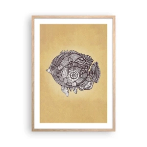 Affisch i ram av ljusek - Från ett hav av ornament - 50x70 cm