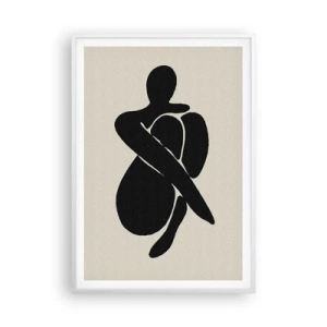 Affisch i vit ram - I min egen famn - 70x100 cm