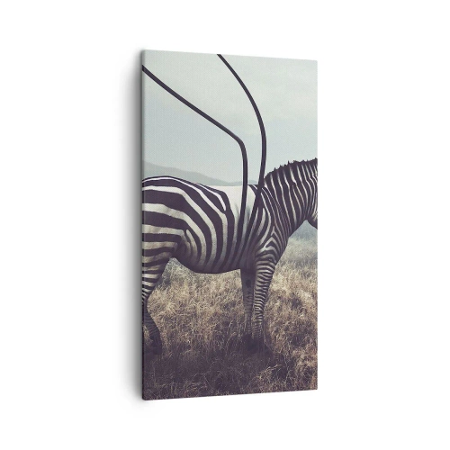 Canvastavla - Bild på duk - Akta! Fel - 45x80 cm