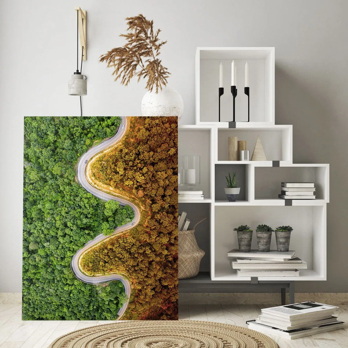 Glastavla - Bild på glas - Gränser och genombrott - 80x120 cm