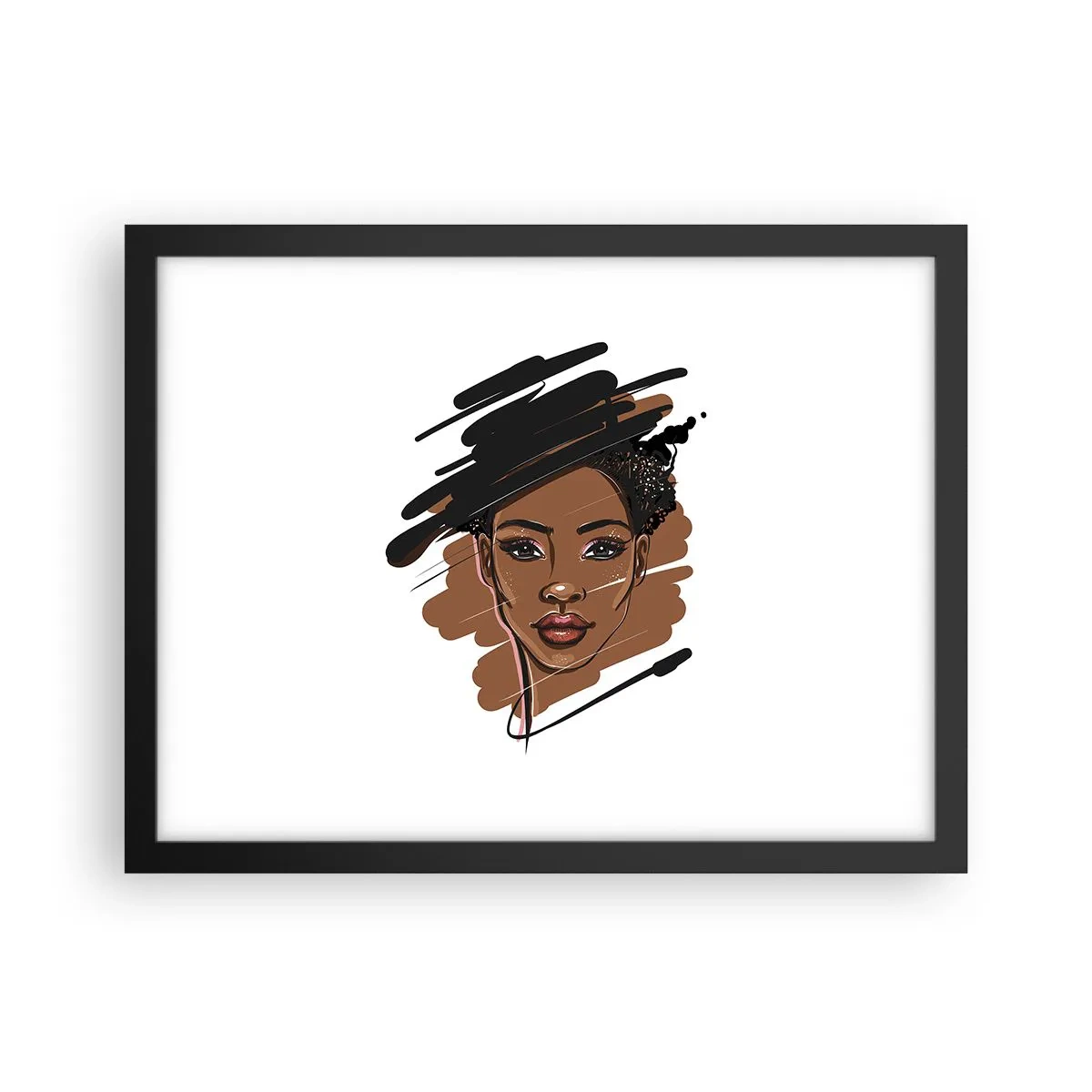 Affisch i svart ram - Söt som choklad - 40x30 cm