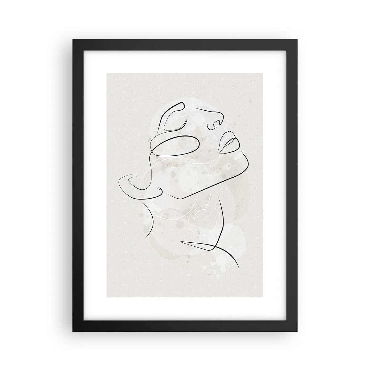 Affisch i svart ram - Drömmens kontur - 30x40 cm