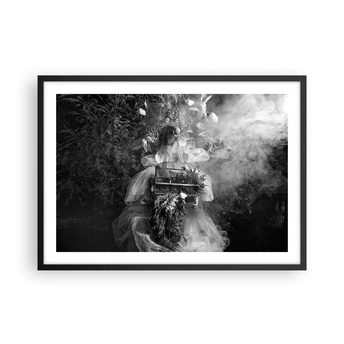 Affisch i svart ram - Bara Moder - Natur - 70x50 cm